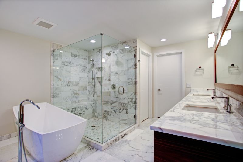 Open Concept Shower Area